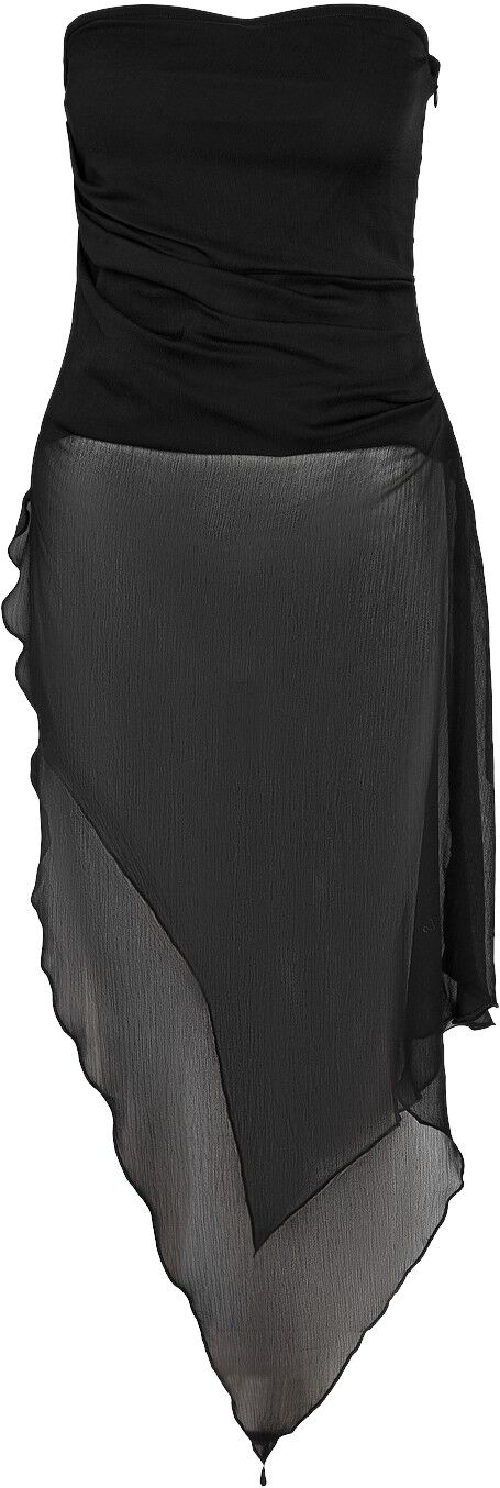 Nmisabel S/L Chiffon Bandeau Top