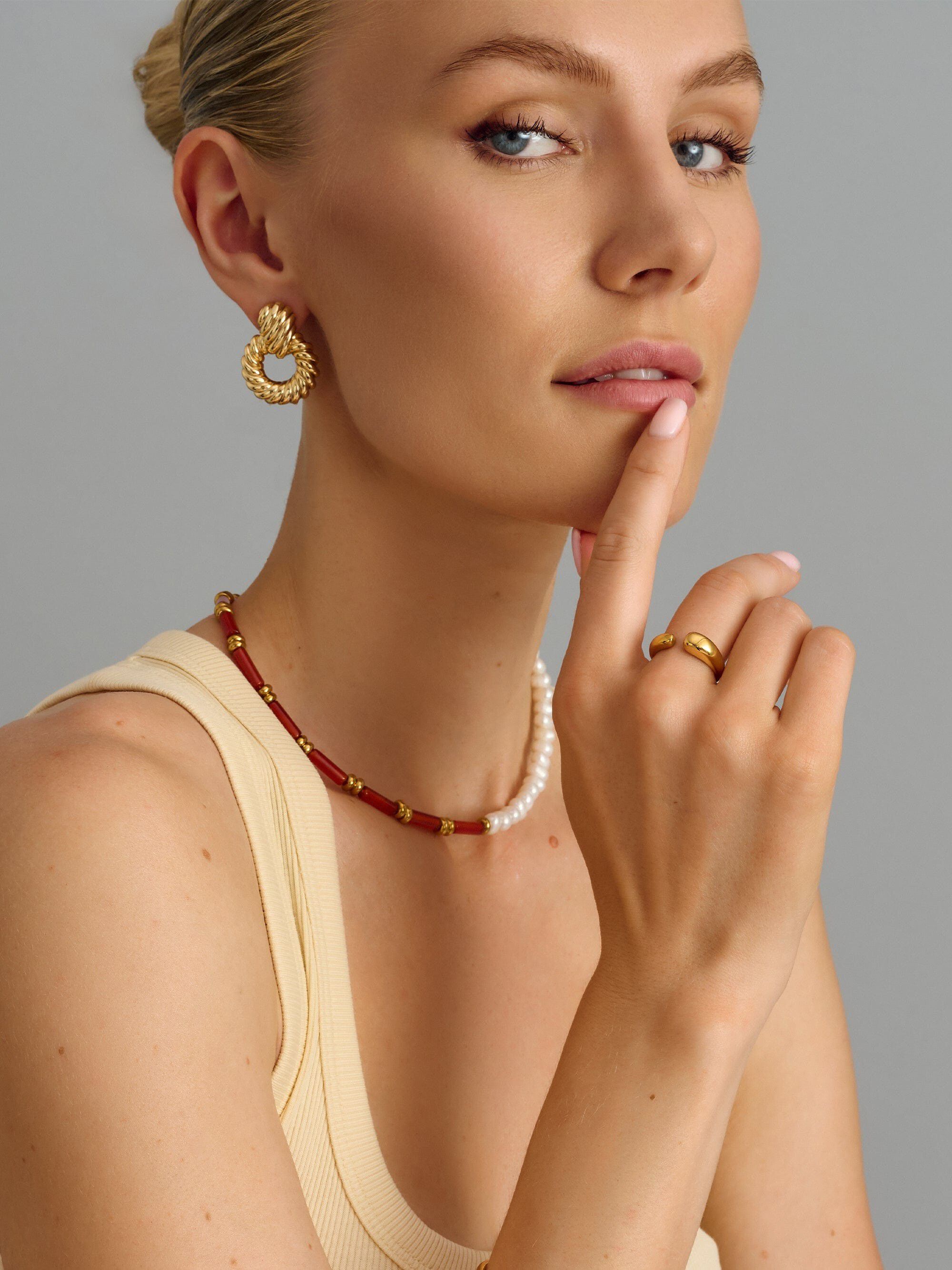 Women's Classic Cuff Ring in Gold