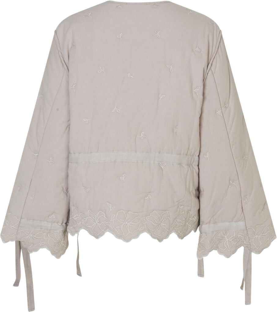 2388 Quilted Cotton, Gathered Tie Jacket