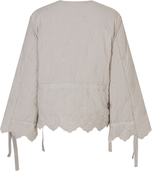 2388 Quilted Cotton, Gathered Tie Jacket