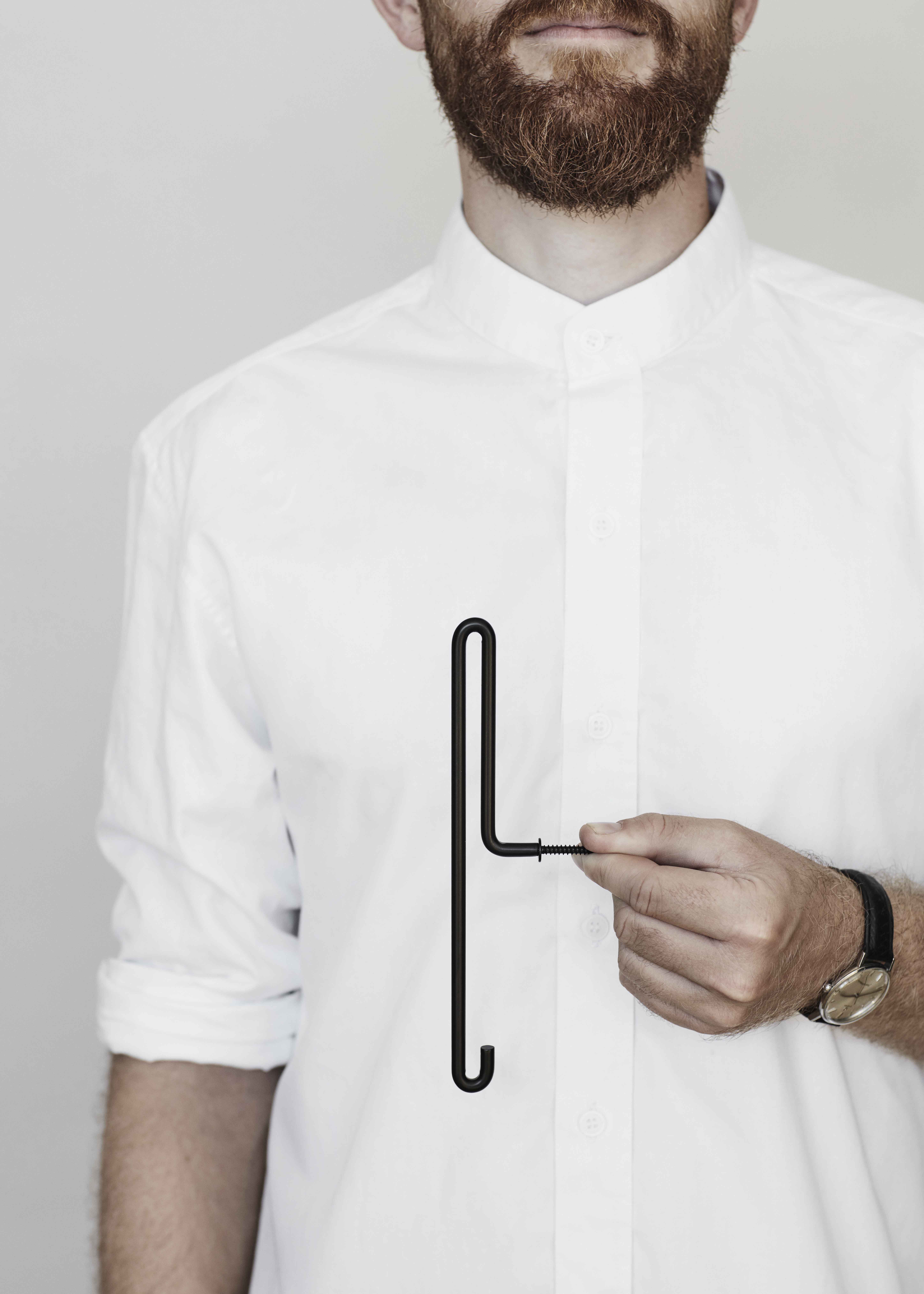 Wall Hook Large Black