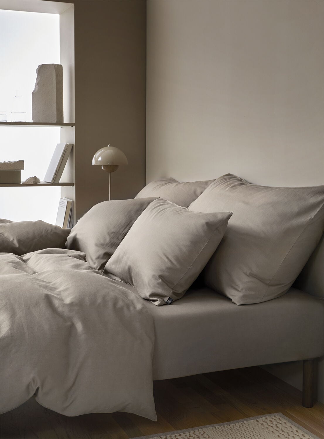 Harmoni stonewashed pudebetr&aelig;k beige