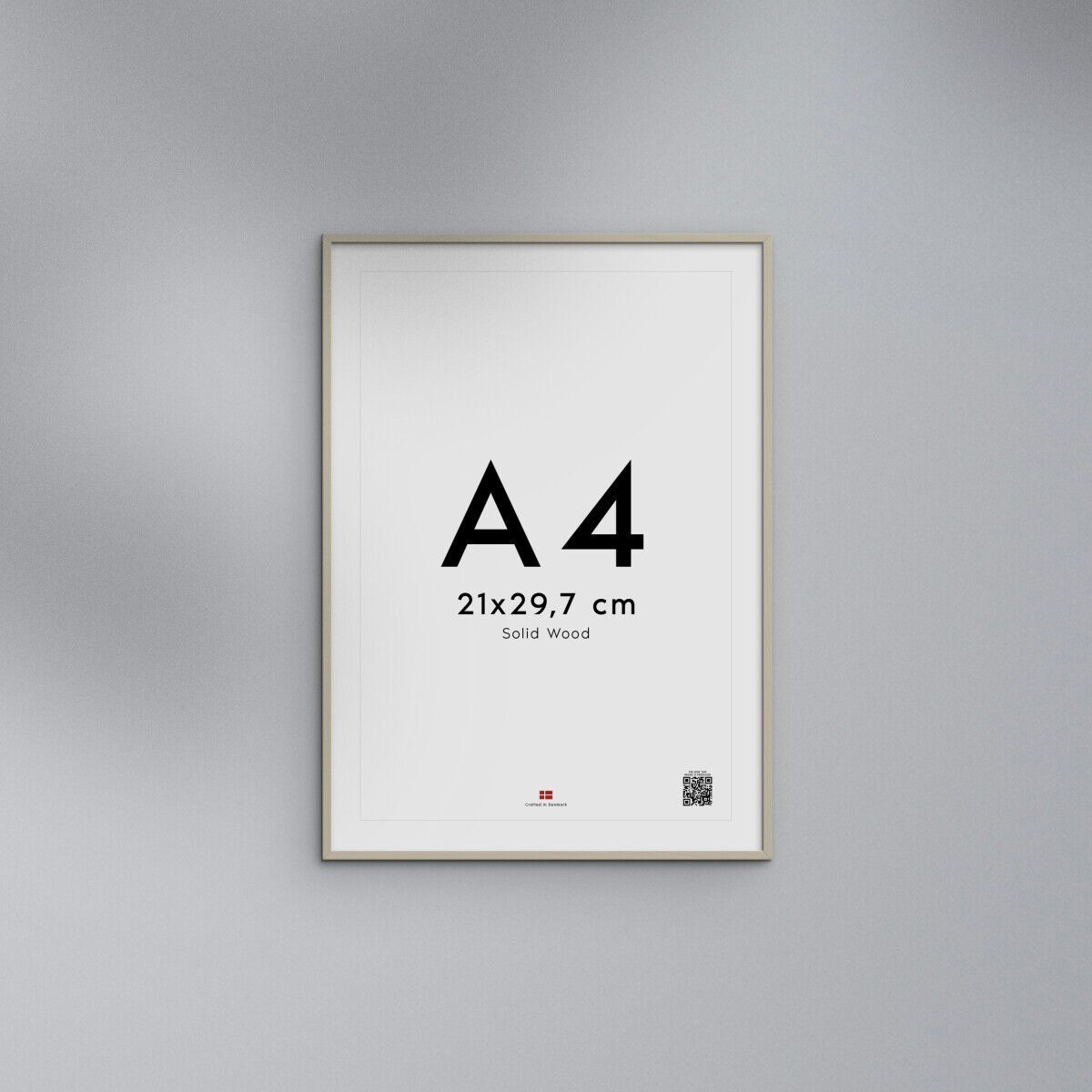 Poster&Frame - Cashemire grey wood 21x29,7cm (A4)