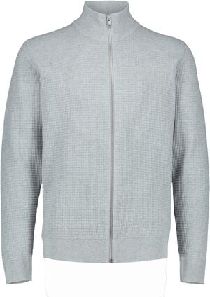 Knitted zip cardigan