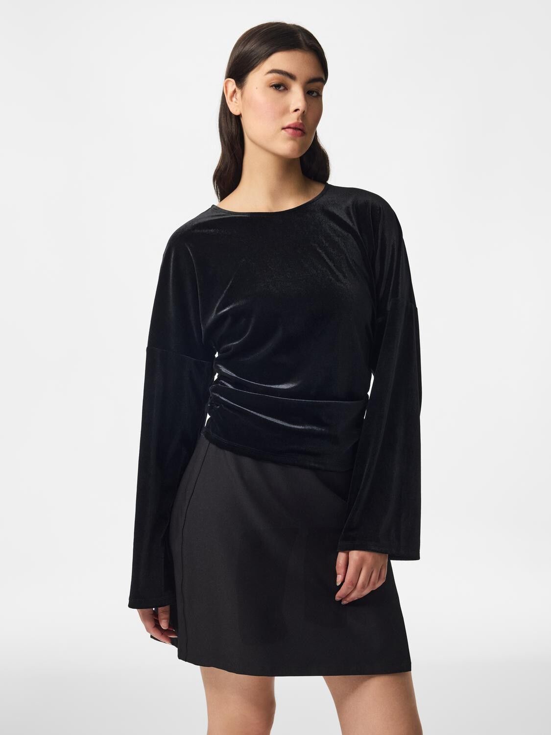Pcalli Ls Velvet Top Dm