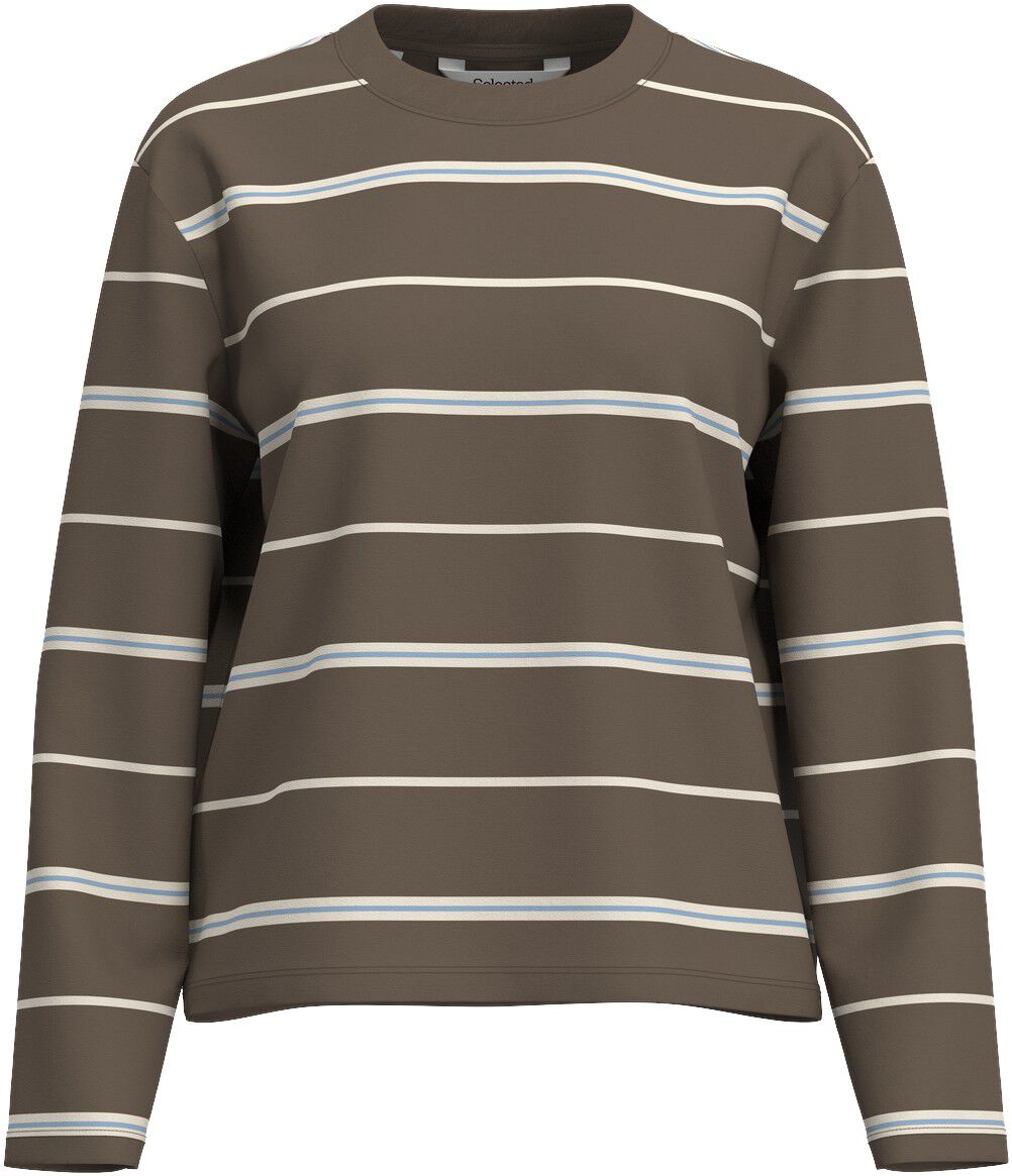 Slfboxy-Luma Ls O-Neck Tee