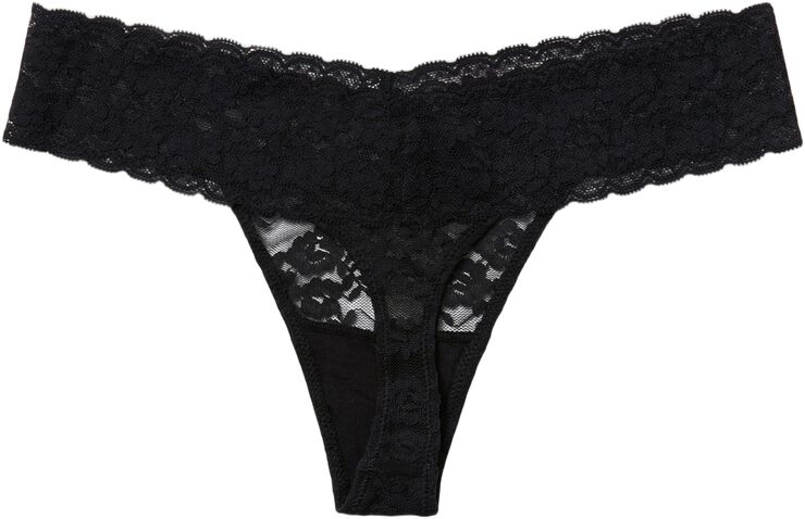 Stringtruse med blonder