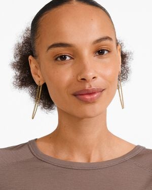 INNER chain earrings gold-plated