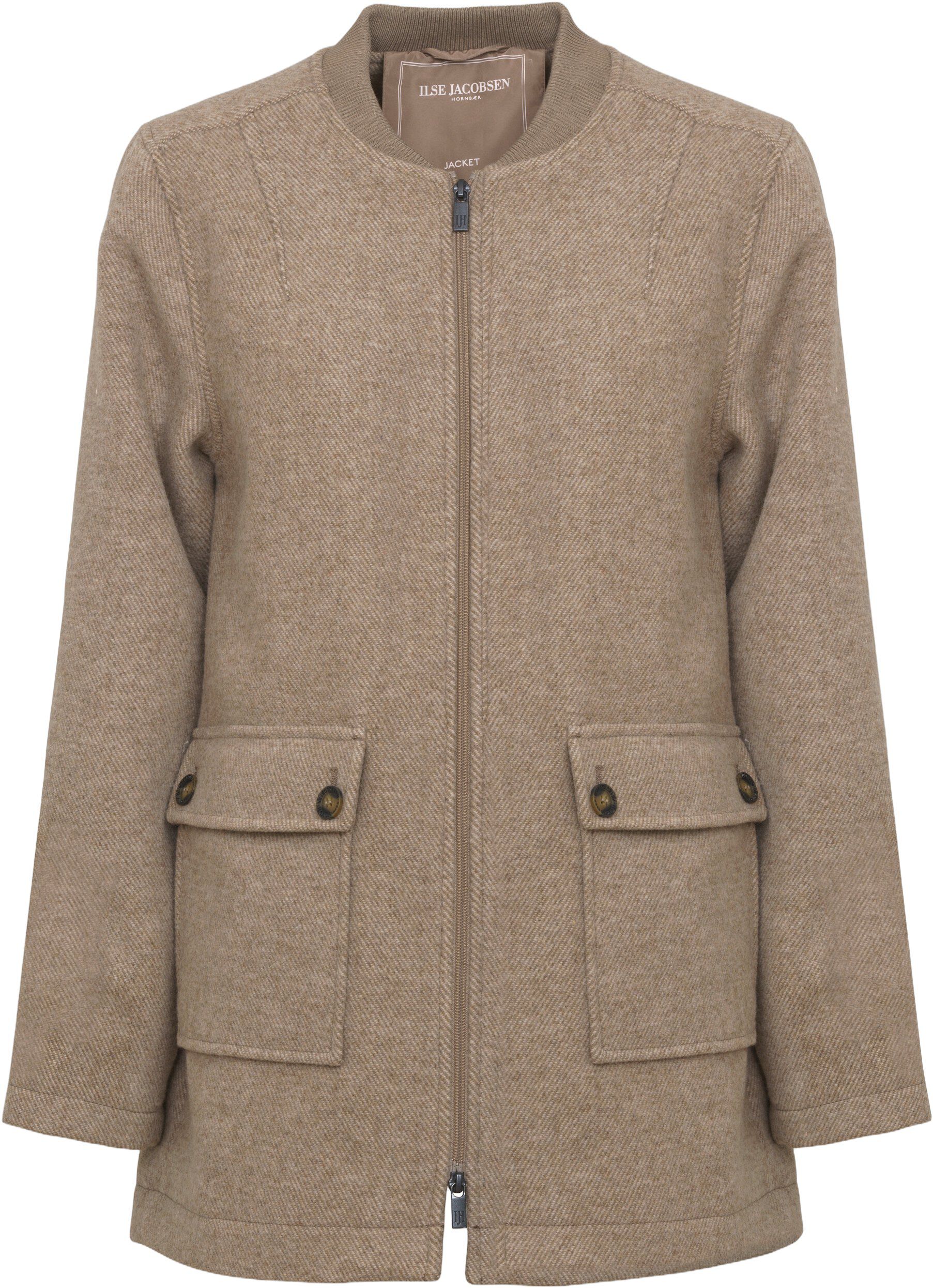 Zipped Jacket with Patched Pockets