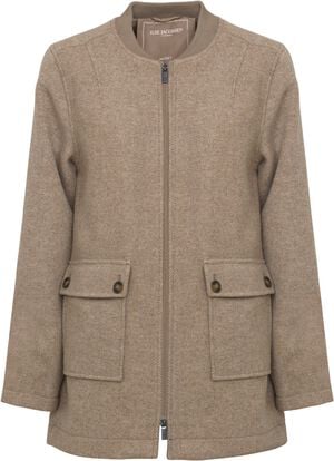 Zipped Jacket with Patched Pockets