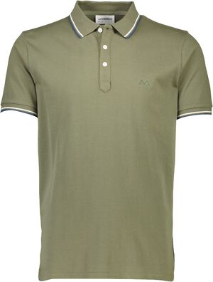 Polo shirt w. contrast piping
