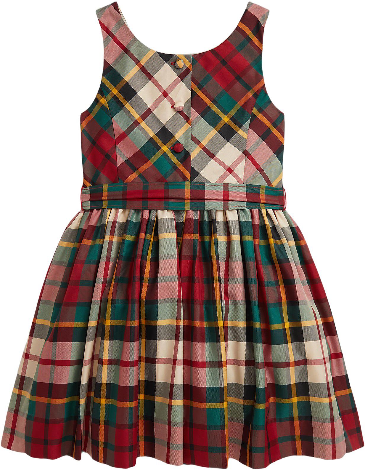 Plaid Taffeta Dress
