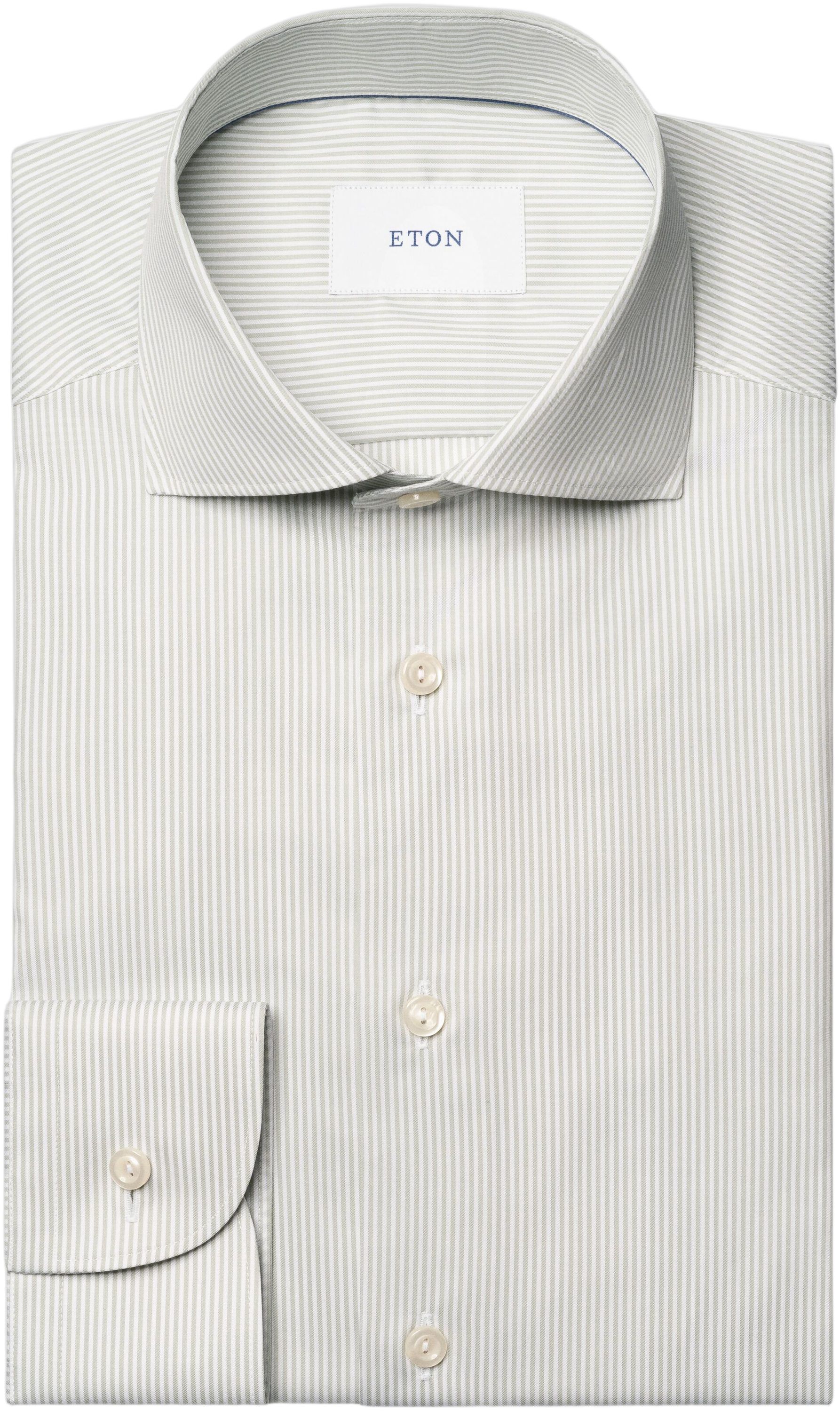 Contemporary Fit Striped Melange Twill Shirt