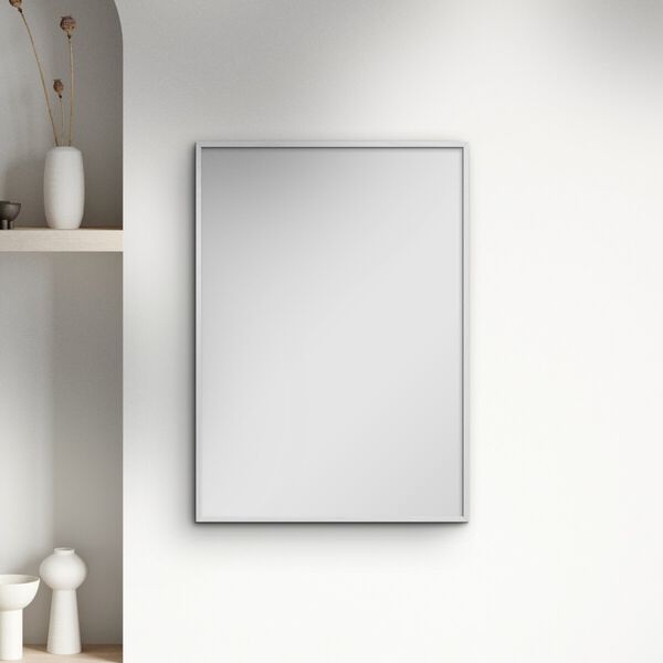 White Wood Mirror