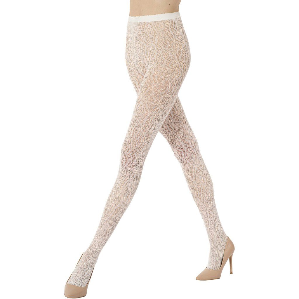 Rose Lace Effect Tights