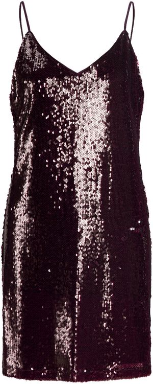 JXSIA SEQUIN SL V-NECK DRESS WVN