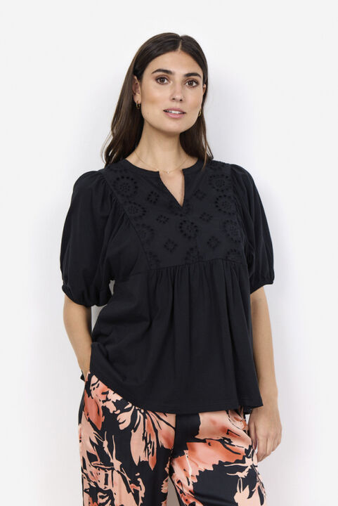 SC-LORAINE 7 Bluse Sort