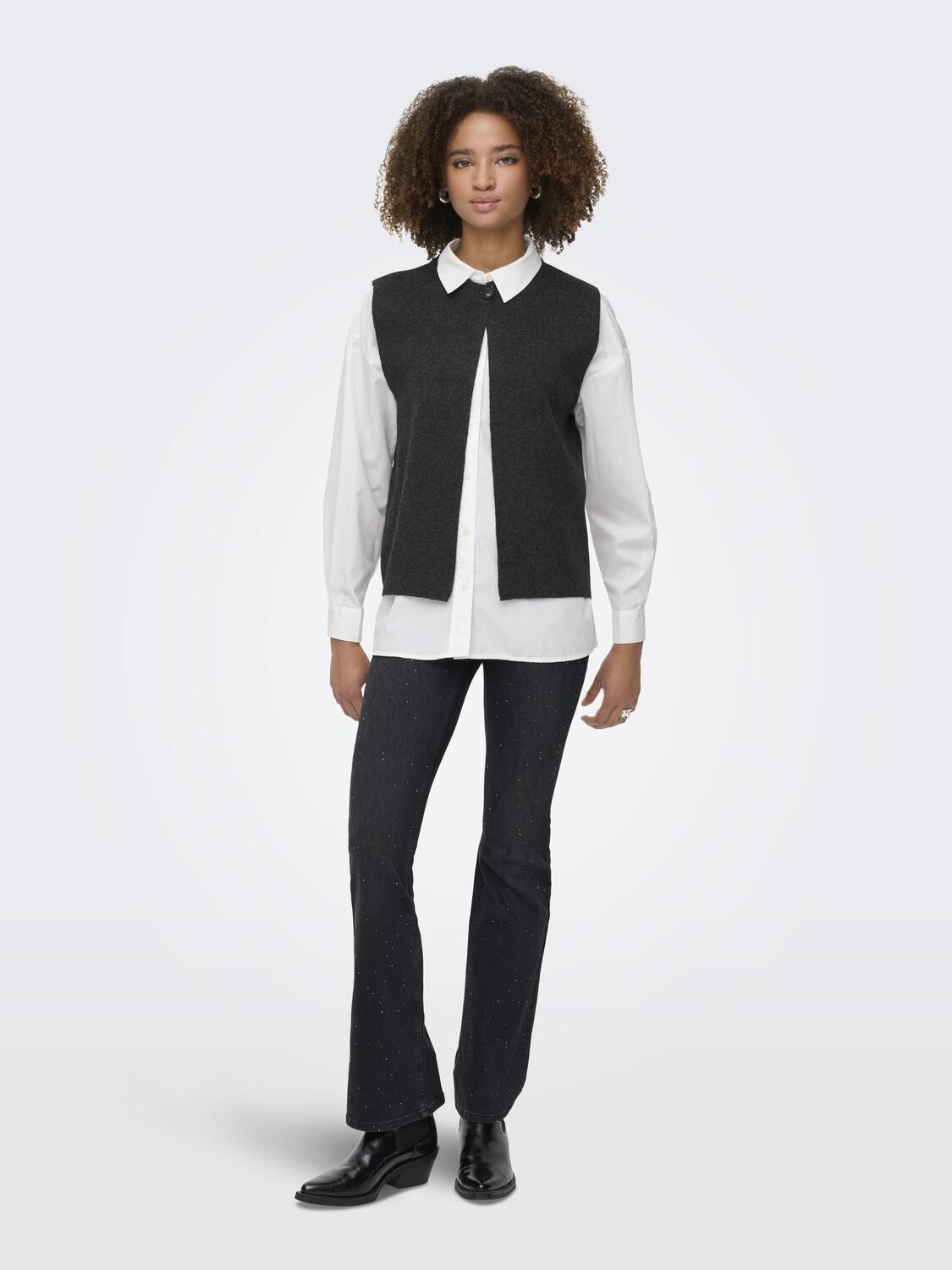 ONLANNELI LIFE SL BUTTON VEST CC KN