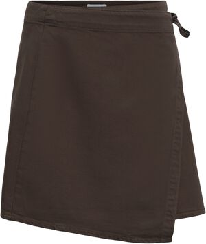 OBJROSIE MW DENIM SHORT WRAP SKIRT