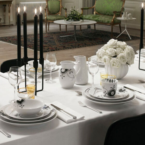 Sort Mega Riflet 27 cm. tallerken