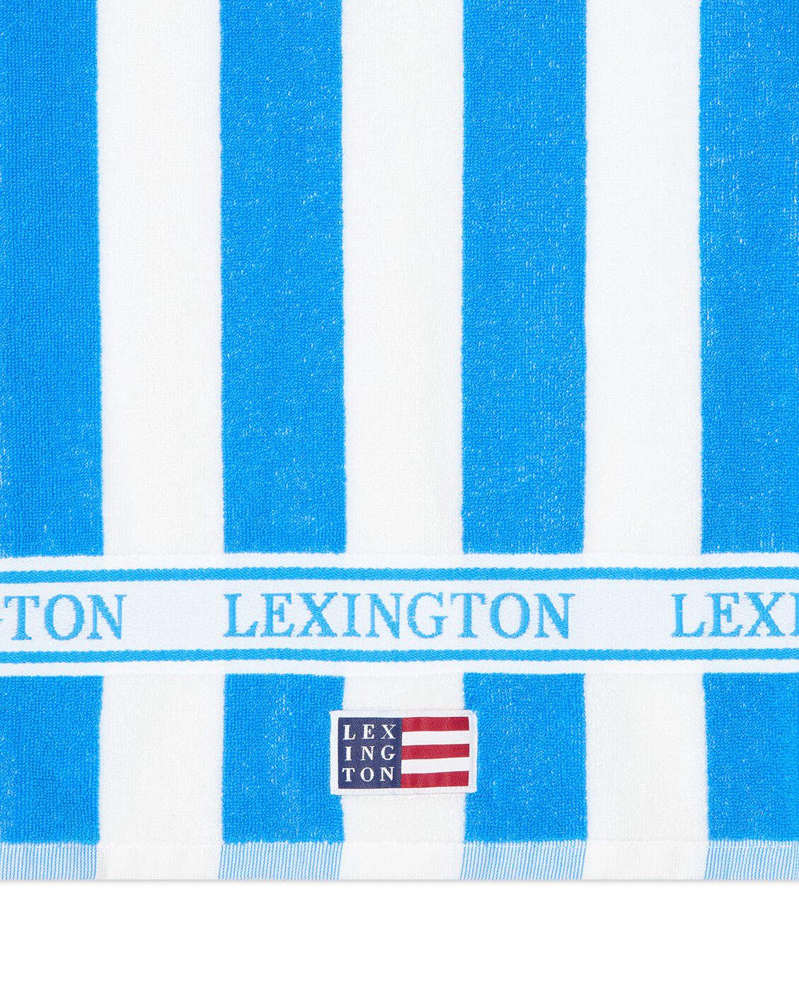 Block Striped Cotton Terry Beach Towel