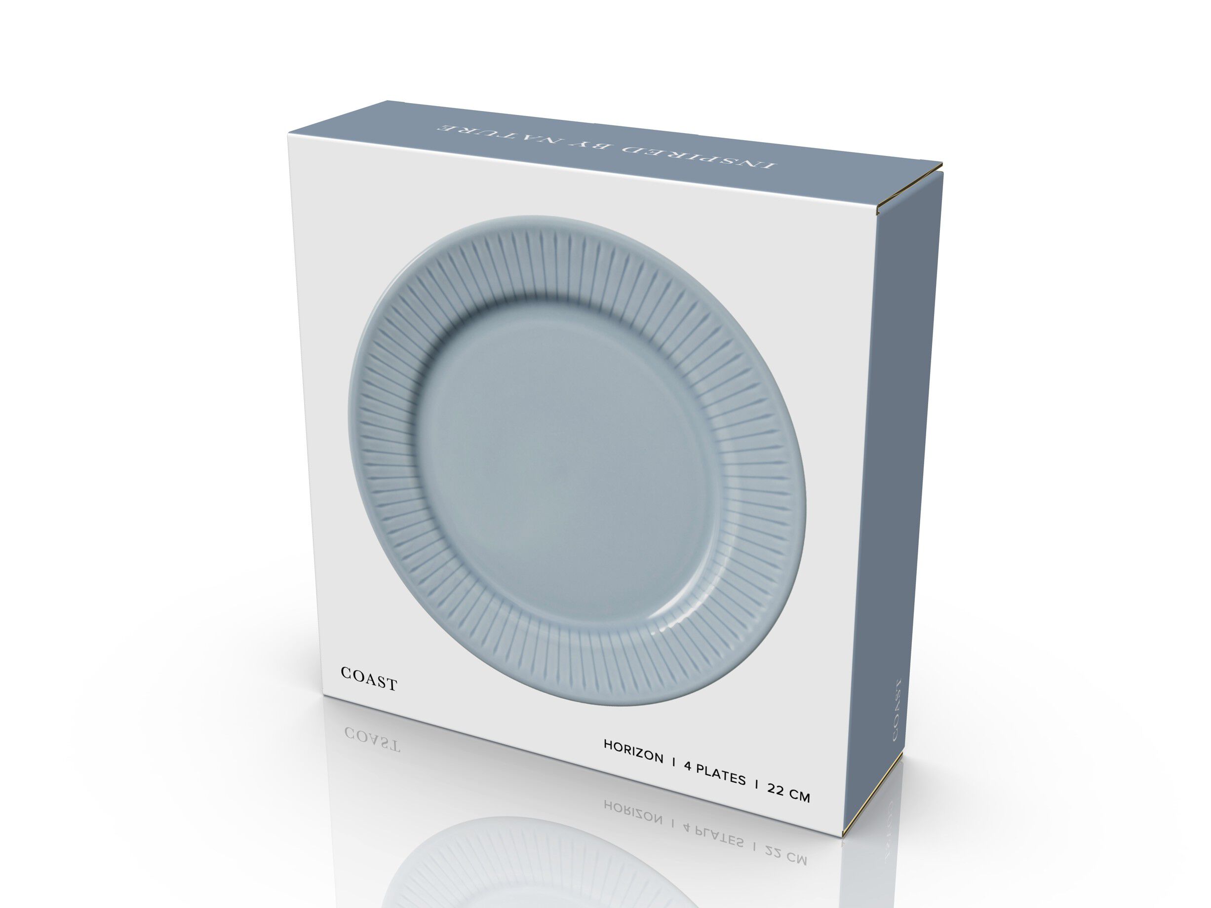 Frokosttallerken Horizon 22 cm 4 stk. Sea