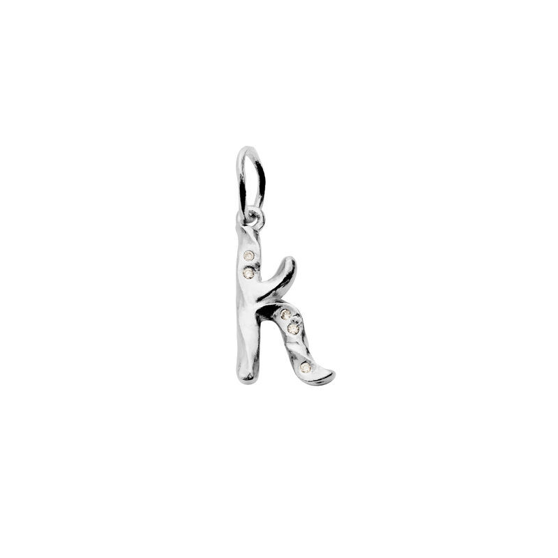 Alphabet Pendant Silver