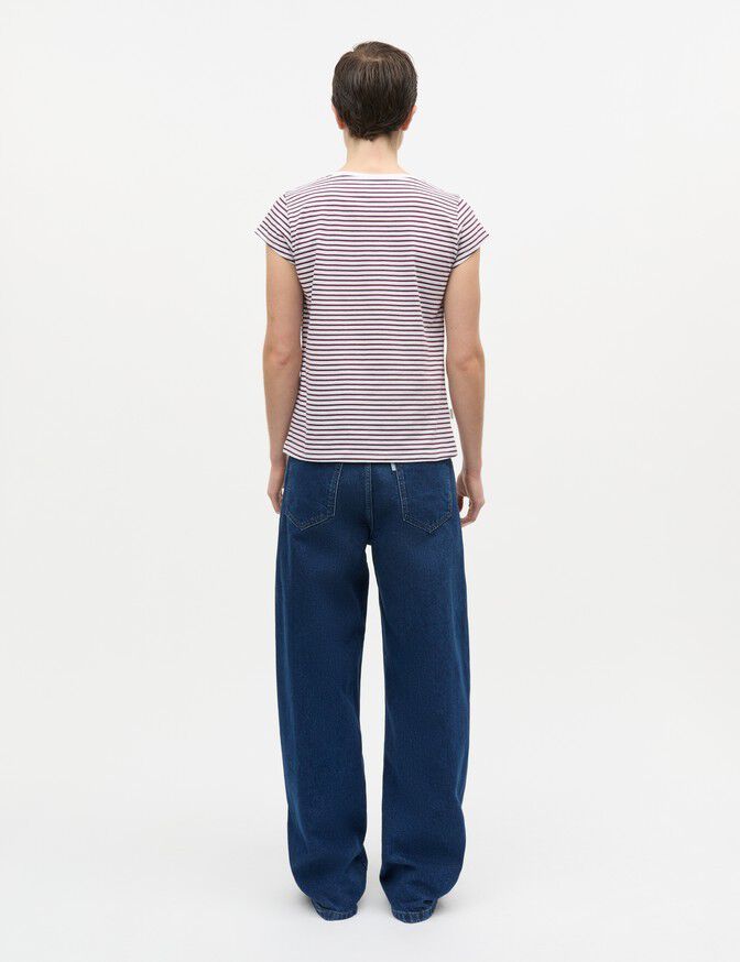 Fine Jersey Stripe Teasy Tee FAV