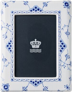 Blue Fluted HL Photo Frame 21cm