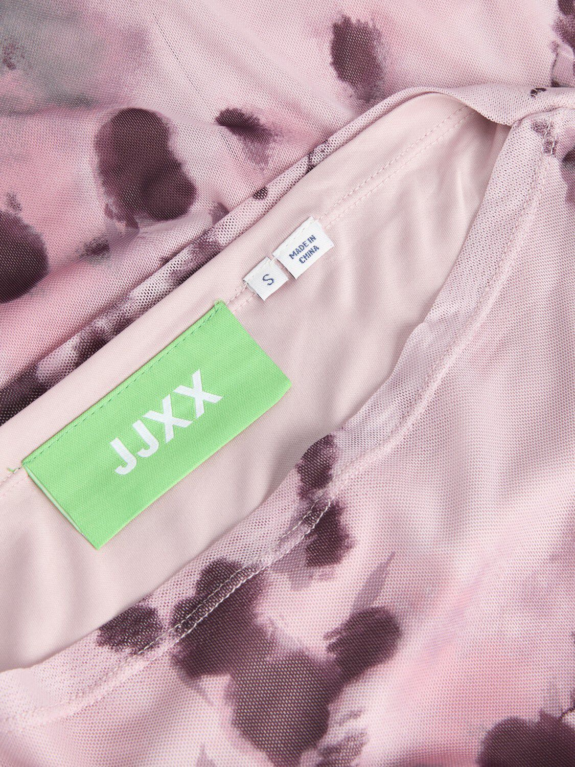 JXMINNA MESH LS DRESS WVN SN