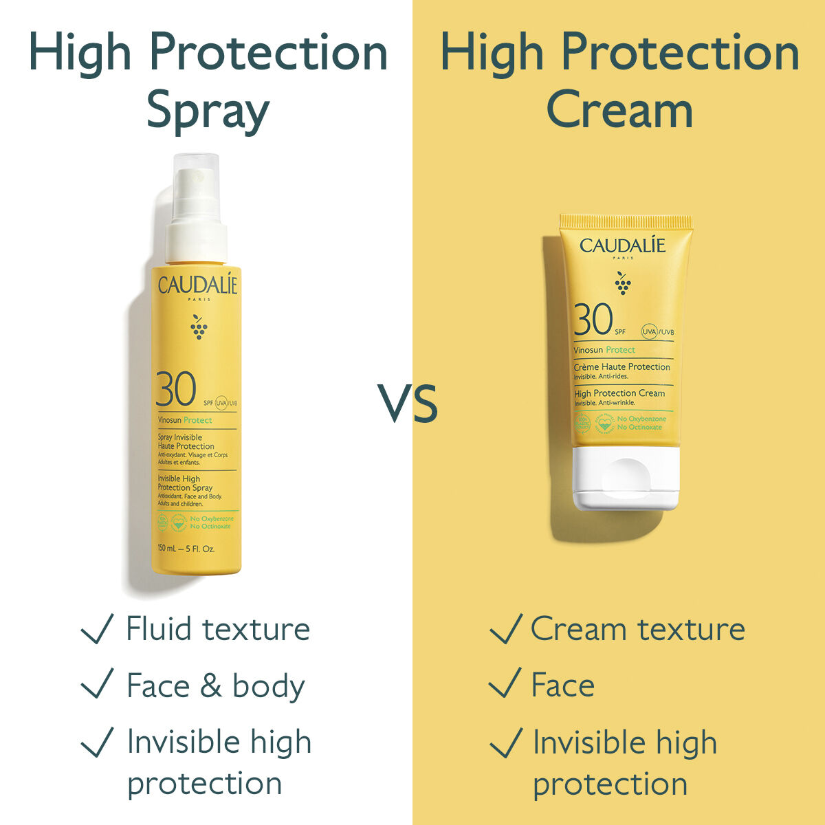 Caudal&iacute;e Vinosun Invisible High Protection Spray SPF30 150 ml