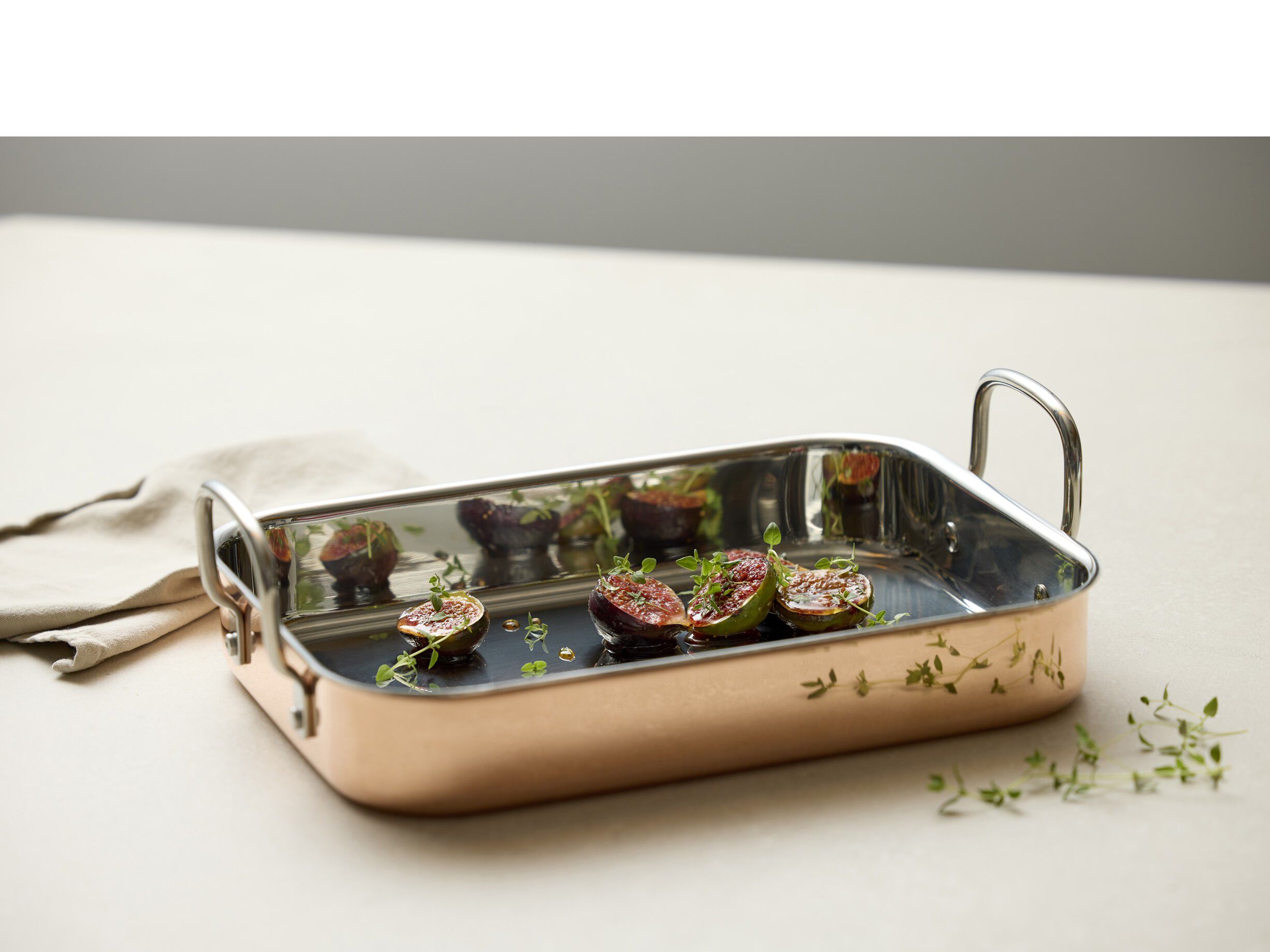 Langpanne 35 x 25,5 x 6,3 cm Kobber