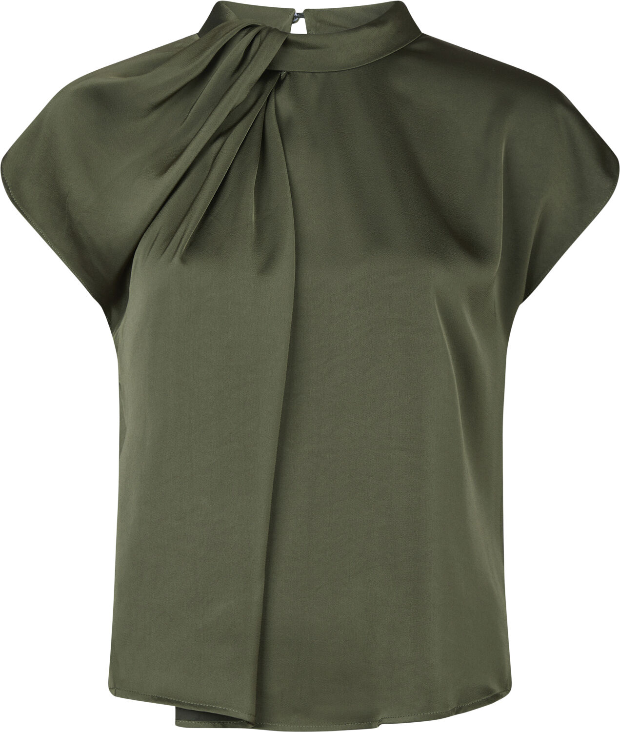 Fleur Drapy Satin Blouse