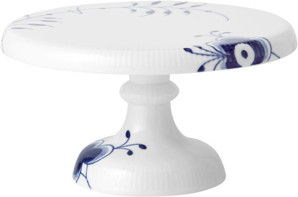 Blå Mega Riflet 23 cm Fad på fod