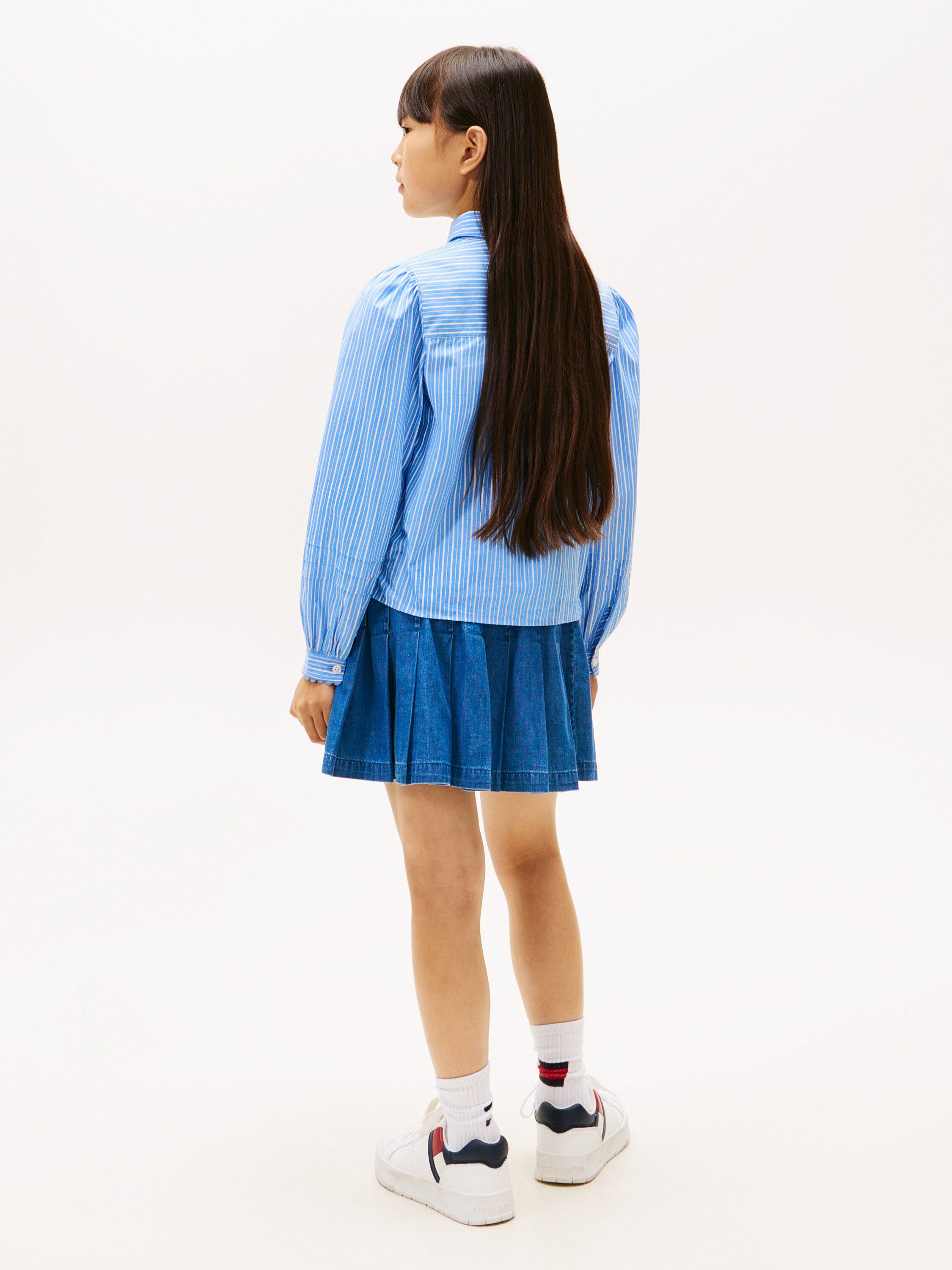 Essential Regular Fit Stripe Balloon Sleeve Shirt