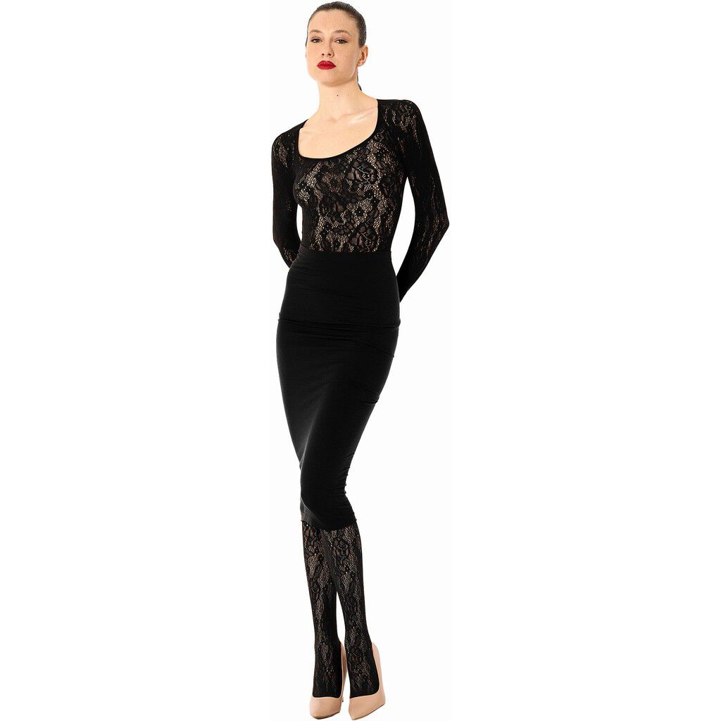 Infinite Rose Net Long Sleeves