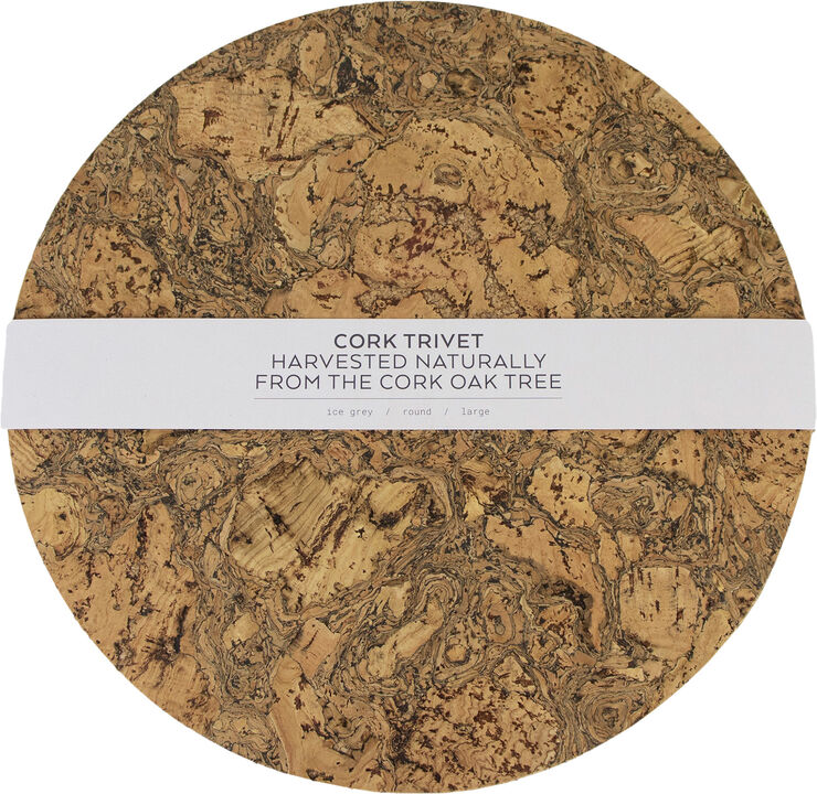 Natural Cork Rund Bordskåner - Large