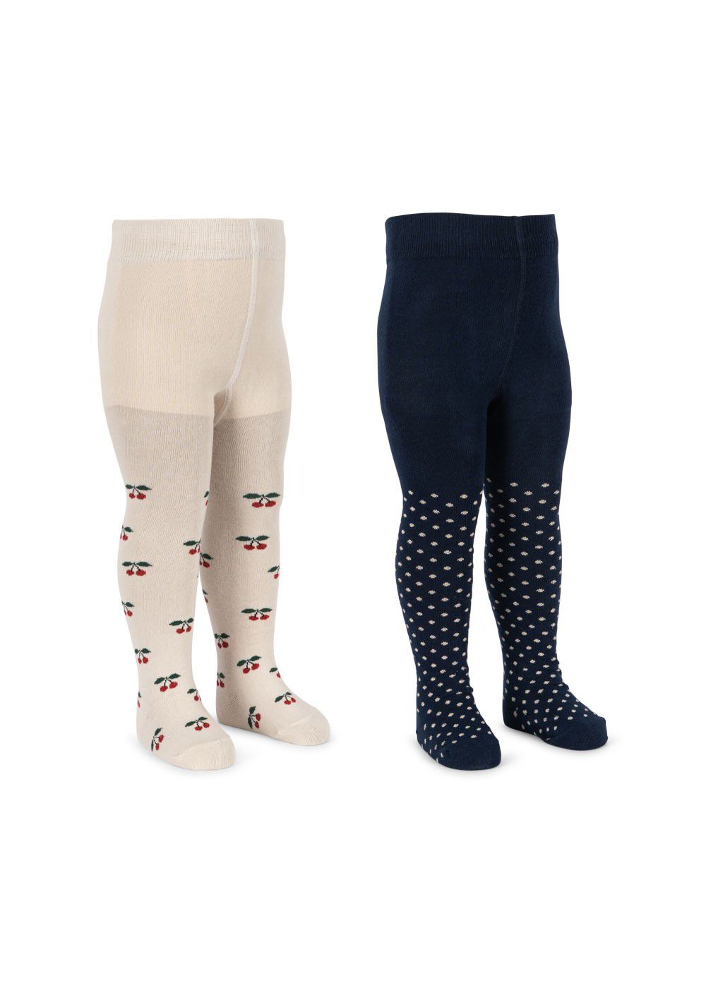 2 Pack Cherry Dot Tights