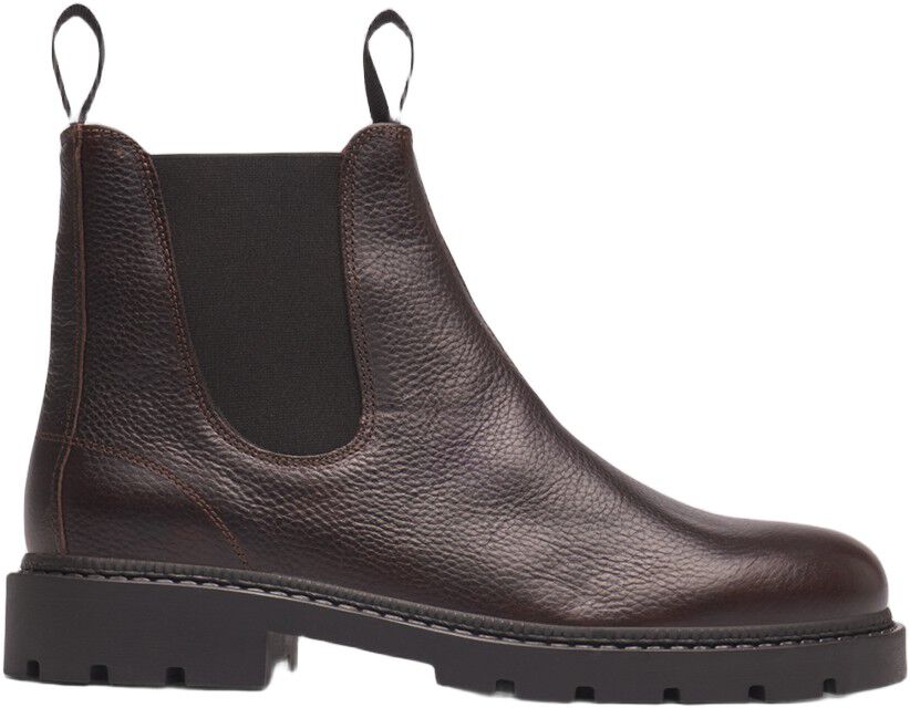 Trais Grain Leather Chelsea Boot