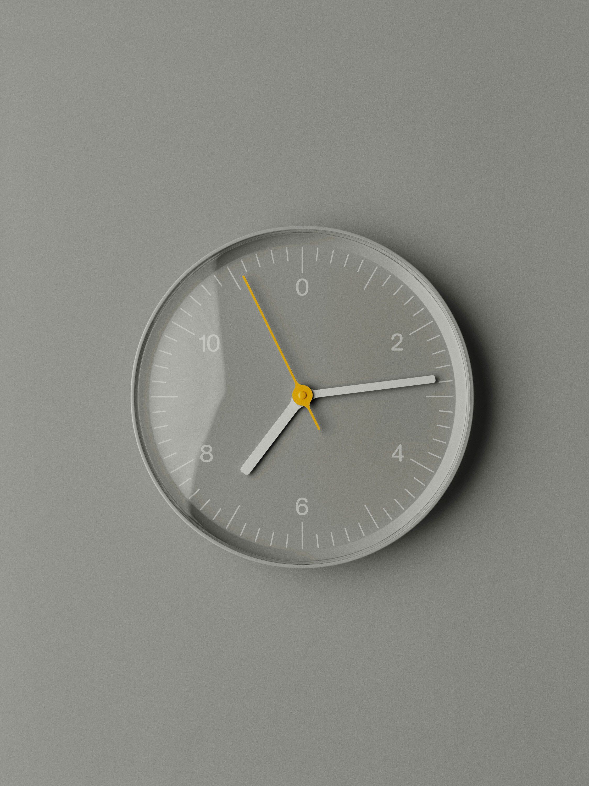 Wall Clock Recycled-Grey