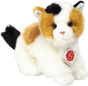Teddy Hermann - Kat flerfarvet 24 cm