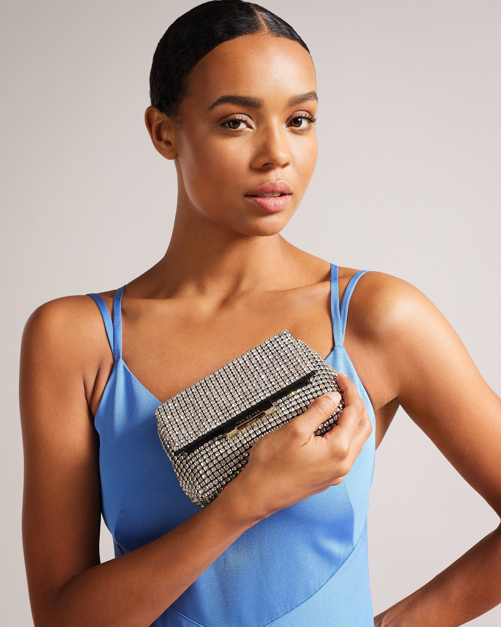 GLITERS Crystal Mini Cross Body Bag