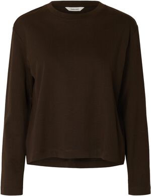SLFESSENTIAL LS BOXY TEE NOOS