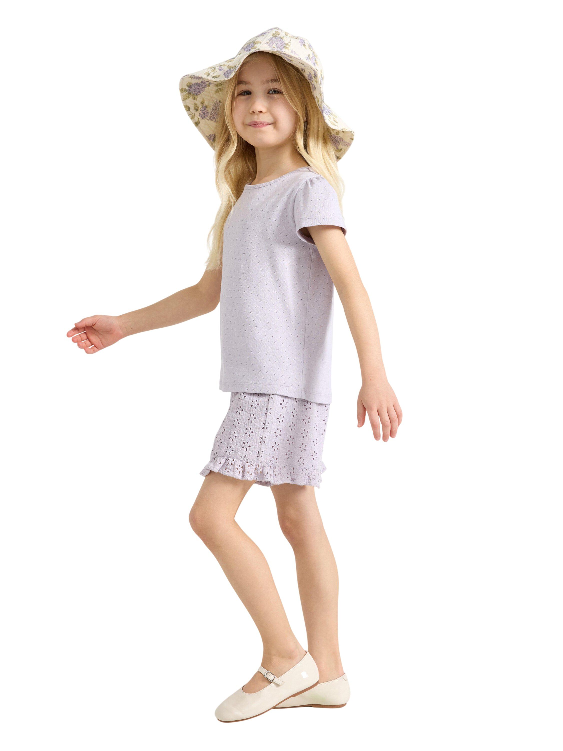 V&aelig;vede shorts i broderie anglaise m