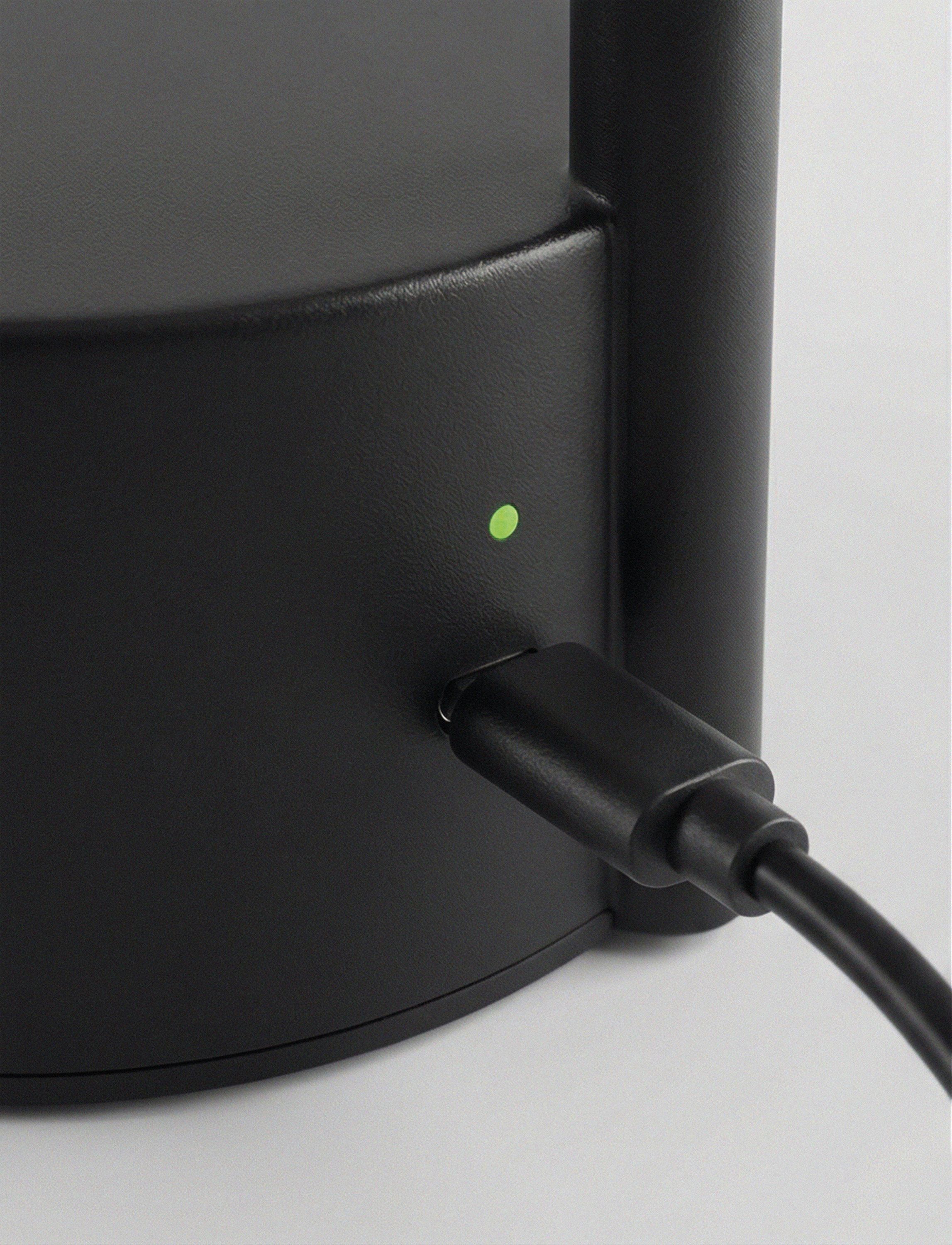 Vinkel LED lampe, portabel black