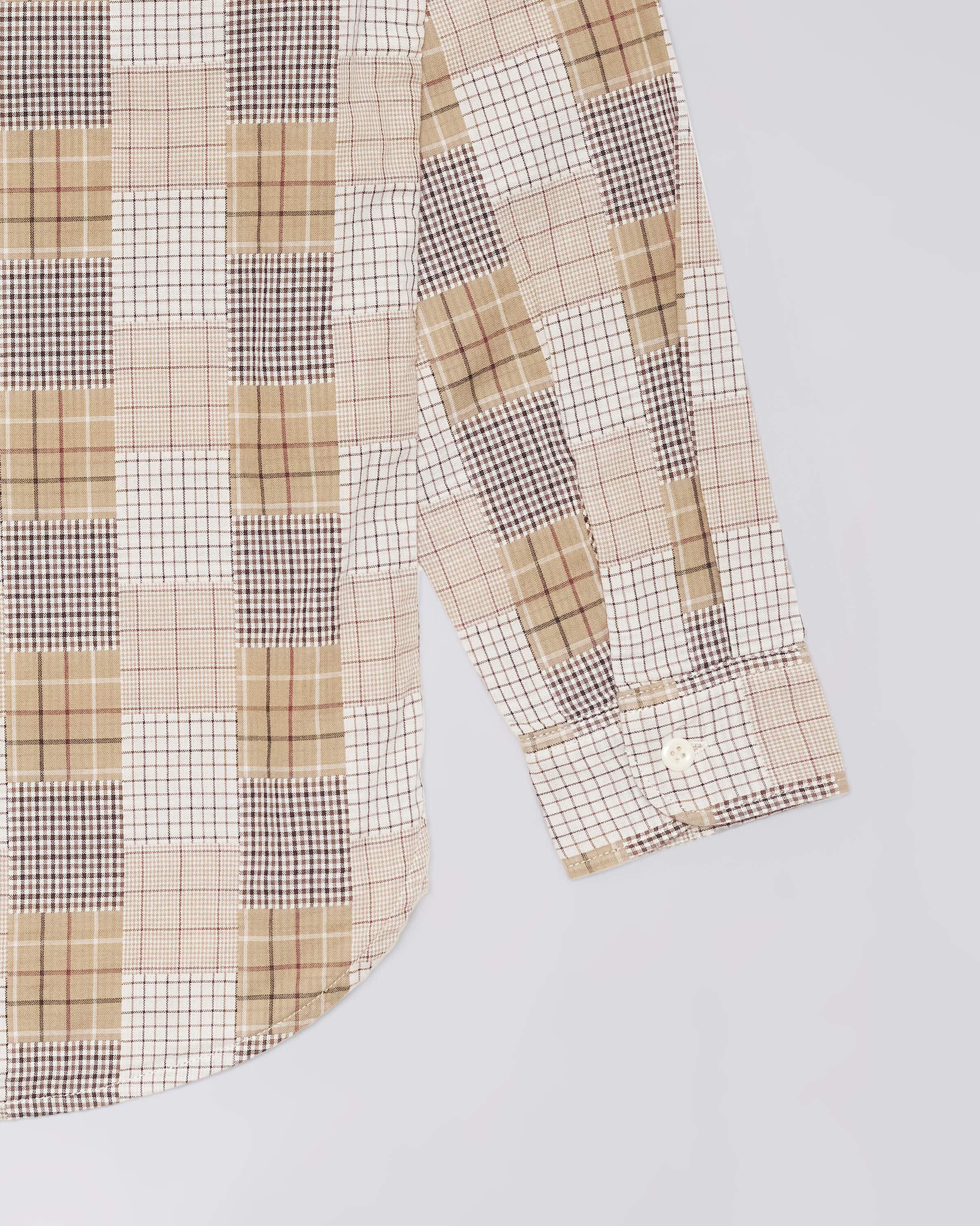 Work Shirt Ls-Beige/Brown