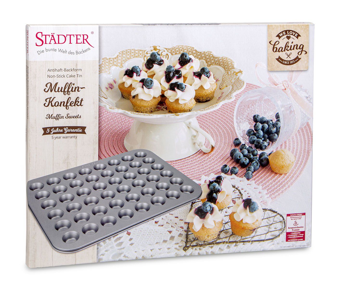 MUFFINSBRETT 40 x 31 cm s&oslash;lv Sweets