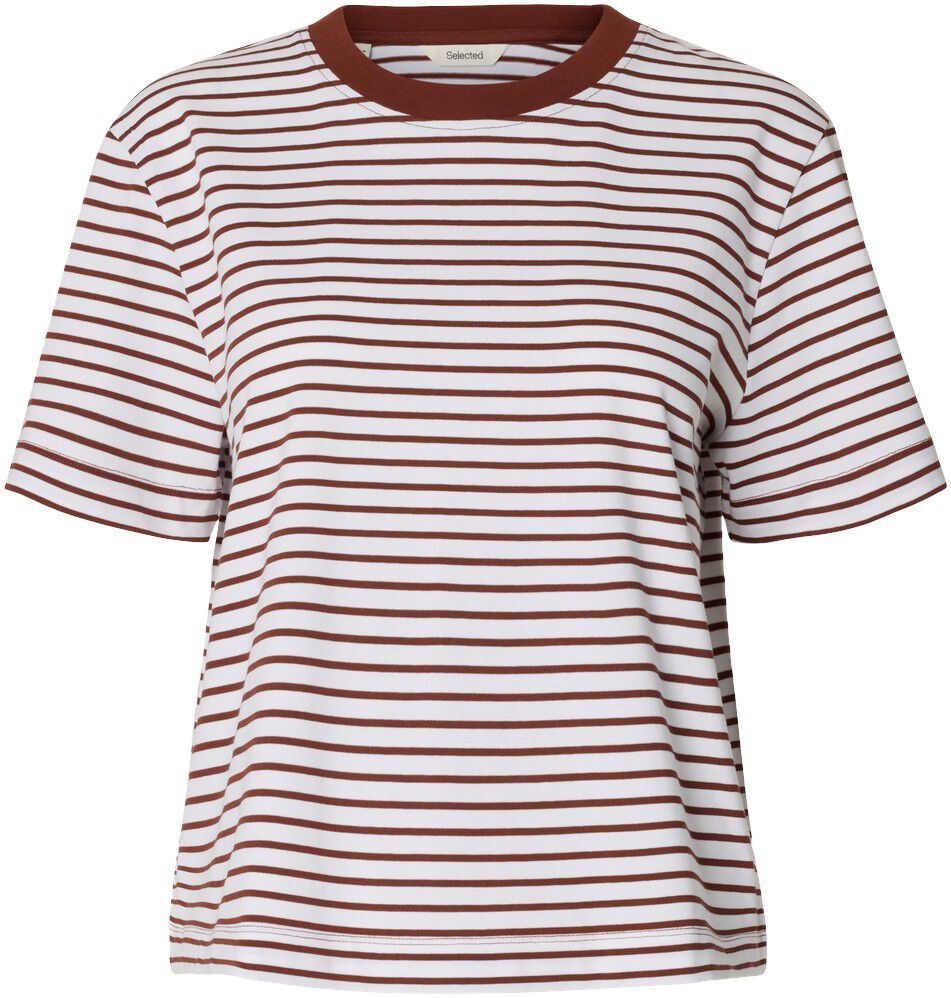 Slwessential Ss Striped Boxy Tee Noos