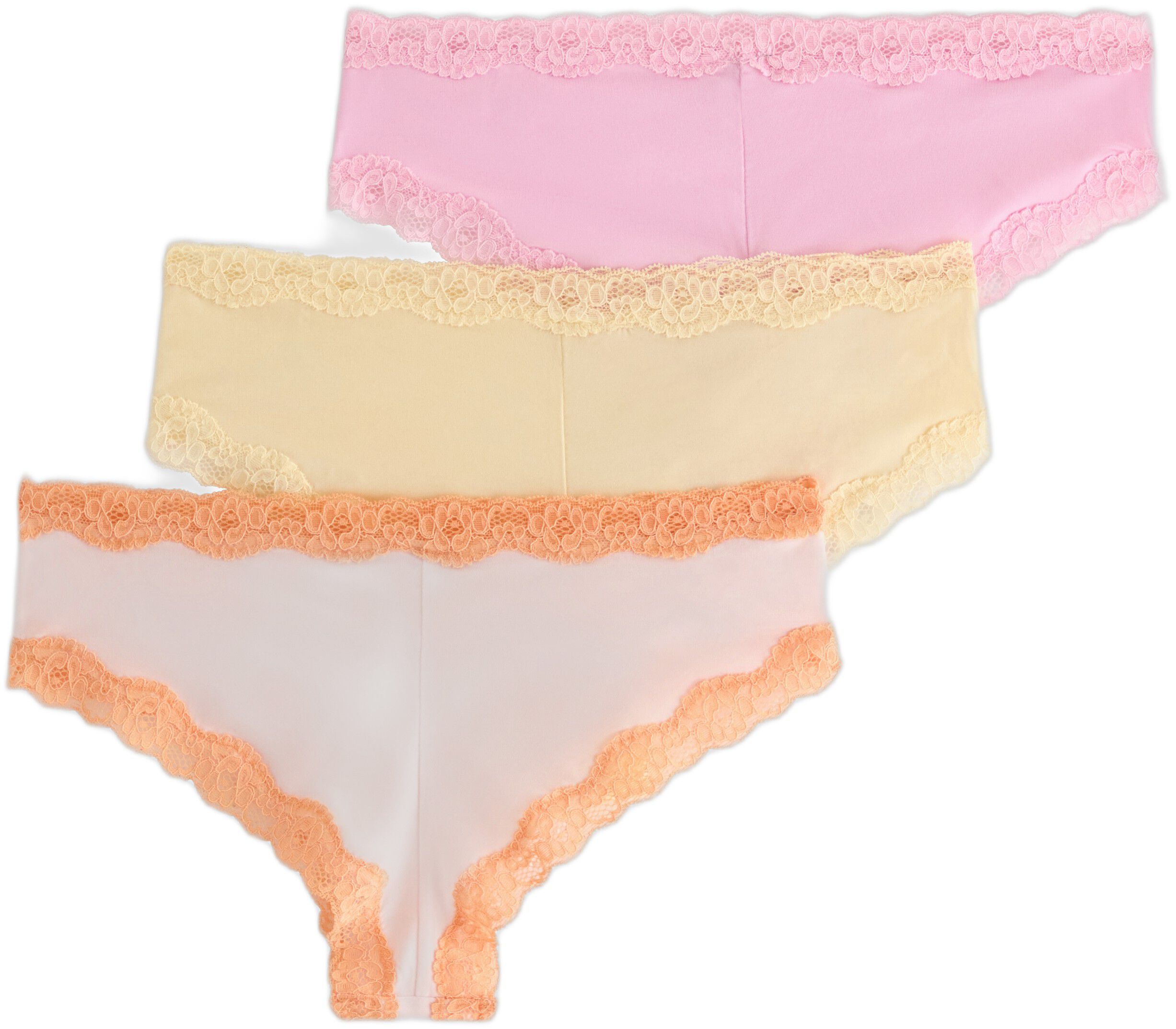 3-pack low waist brazilian briefs w
