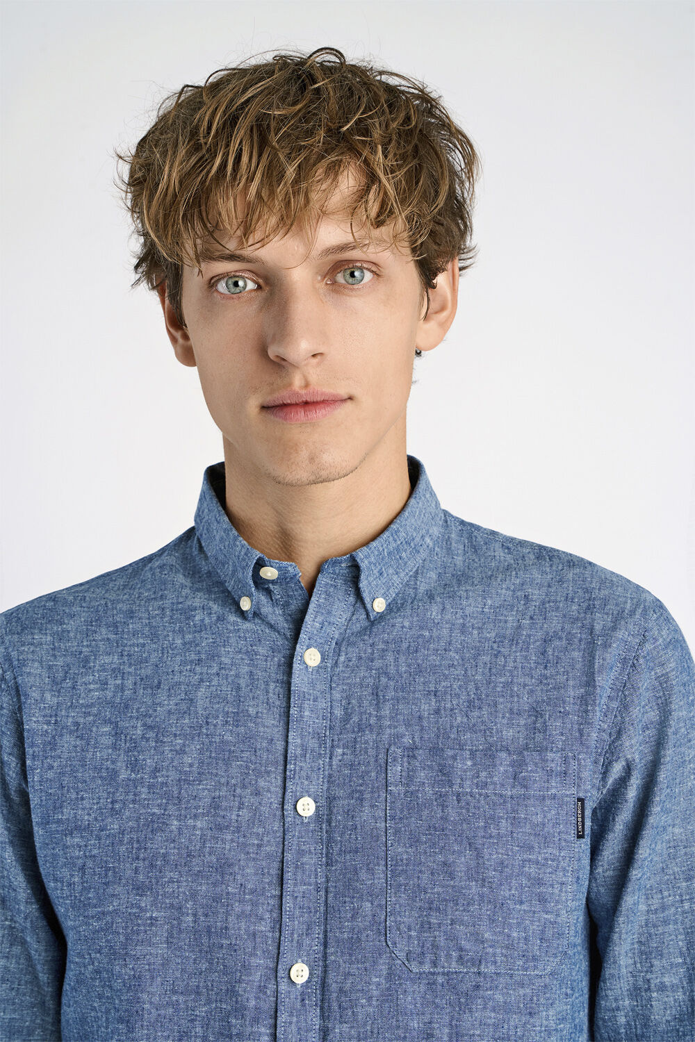 Cotton/linen shirt L/S